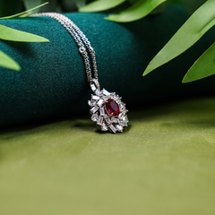 A particularly beautiful ruby necklace